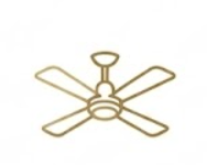 Pictogramme de ventilateur de plafond à pales pour rafraîchir les chambres de l'Hôtel La Rencluse à Luchon.